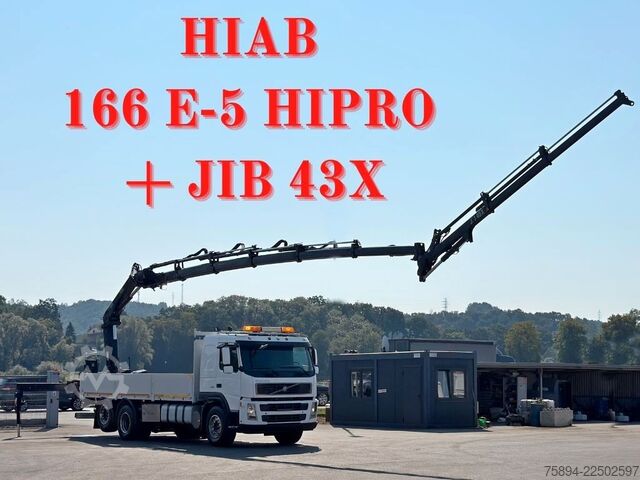 Truck mounted crane VOLVO FM 460 * HIAB 166 E-5 HIPRO + JIB 43X + FUNK