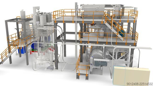 Complete plant hot-cold mixer Mixaco, AZO, Kahl, Kreyenborg Gesamtanlage Heiß - Kalt Mischer