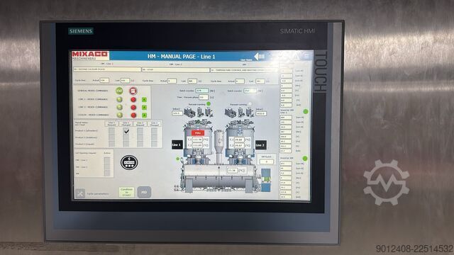 Complete plant hot-cold mixer Mixaco, AZO, Kahl, Kreyenborg Gesamtanlage Heiß - Kalt Mischer