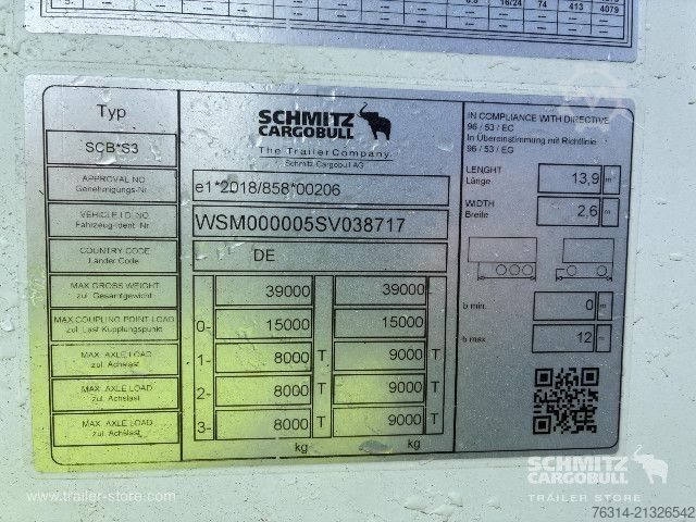 Reefer semitrailer Schmitz Cargobull Tiefkühler Standard