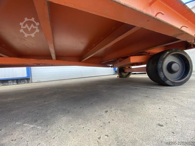 Platform transport cart, heavy-duty trailer, industrial trailer with 2-axle turntable steering, twin Plan - MAFI 11