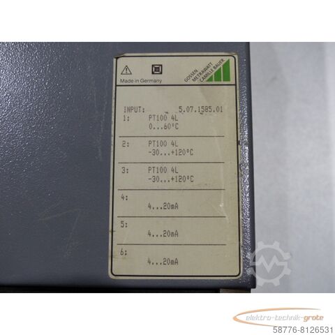 Component  Gossen Metrawatt Camille Bauer  GTA0615B4H1K2N1T1 Linienschreiber