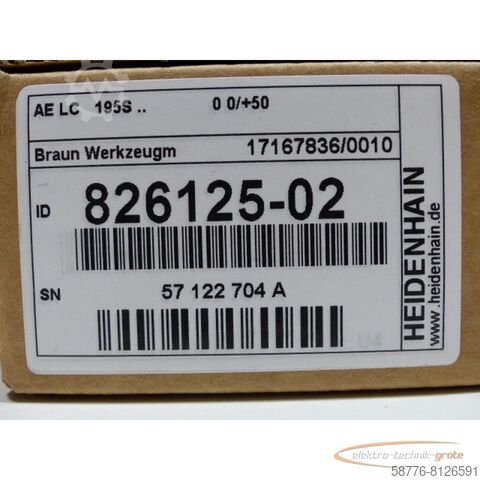 Heidenhain component Heidenhain AE LC 195S .. 0  - AE LC 195S .. 0 0 /  Lesekopf .: 826125-02  !