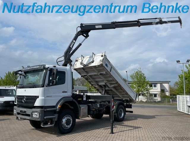 Three-sided tipper truck MERCEDES-BENZ Axor 1833 AK 4x4/ Meiller/ MKG 10m=1t/ Org. 139t