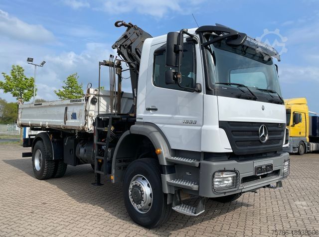 Kipper LKW MERCEDES-BENZ Axor 1833 AK 4x4/ Meiller/ MKG 10m=1t/ Org. 139t