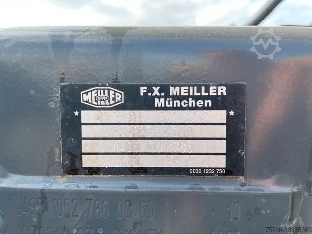 Three-sided tipper truck MERCEDES-BENZ Axor 1833 AK 4x4/ Meiller/ MKG 10m=1t/ Org. 139t