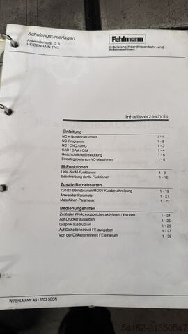 Vertical machining center FEHLMANN Picomax 51 CNC
