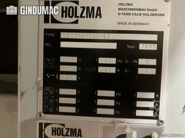 HOLZMA HPV11 HOLZMA HPV11