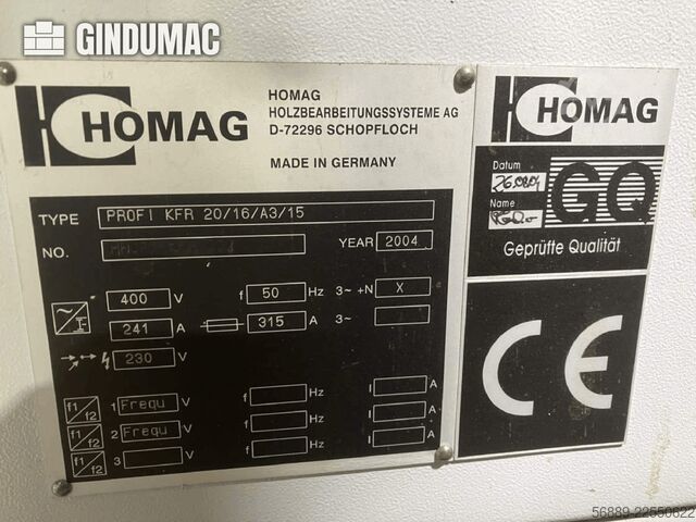 HOMAG KBZ KFR20 / KFR526 HOMAG KBZ KFR20 / KFR526