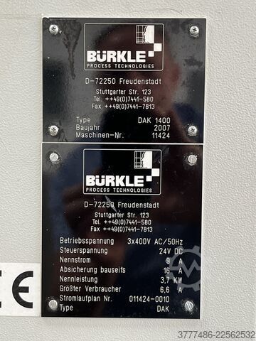 Glue spreader Bürkle DAK 1400 LAM 4 Walzen