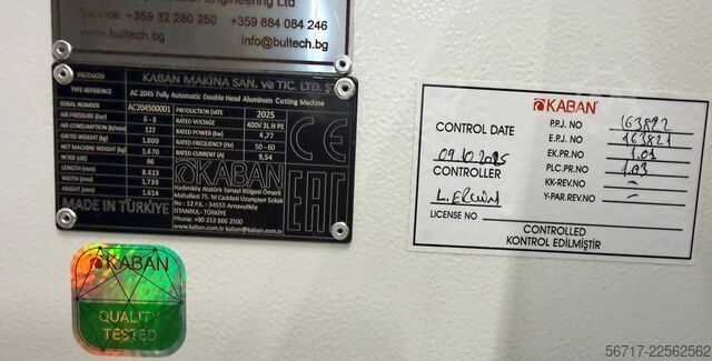 Automatische Doppelgehrungssäge KABAN AC2045
