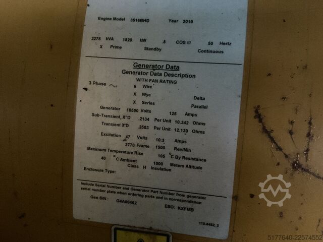 Aggregat Caterpillar 3516hd