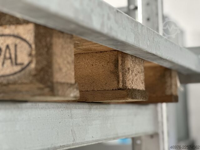 F. Feldbreite: 2700mm/ Profil: 50x50x2mm Durchschubsicherung für Palettenregale Rechteckrohr Stahl Stahlrohre Regal