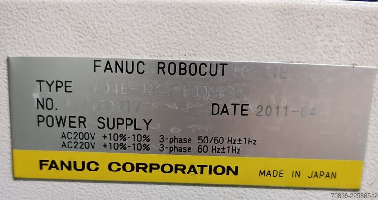 Wire eroding machine FANUC RoboCut Alpha