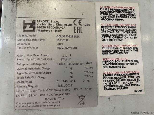 Verflüssigungssatz Zanotti Uniblock GCU5150B2B9E2L