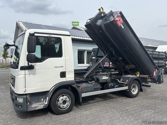 Abrollkipper Transporter man TGL 8.190 BL City Abrollkipper , 2 x AHK sofort verfügbar!