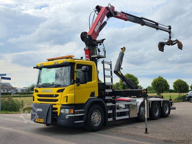 Hook arm system Scania P450 8x2!!KRAAN/HAAK!! EX GEMEENTE!!EURO6!!