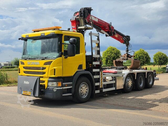 Hakenarmsystem Scania P450 8x2!!KRAAN/HAAK!! EX GEMEENTE!!EURO6!!