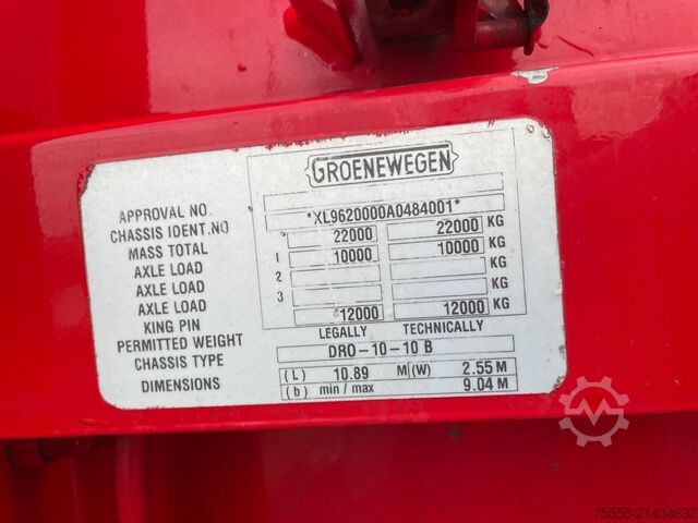 Box body Groenewegen DRO-10-10 B 1-Axle City / Box / Koffer / Steeri...