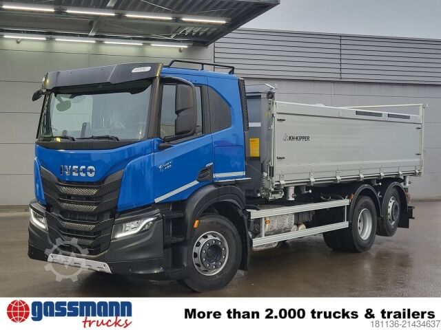 Tipper truck Iveco S-Way 420 6x2, Lenk-, Liftachse