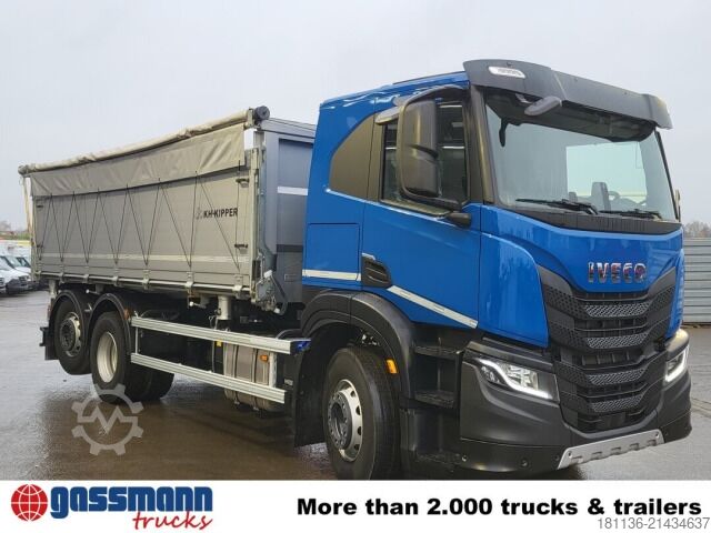 Tipper truck Iveco S-Way 420 6x2, Lenk-, Liftachse