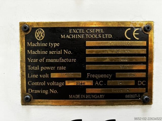 Lathe Excel-Csepel DFS 380 (type Excel-Csepel DFS 380 (T-400/600)