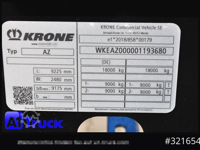 Special purpose truck KRONE 3 x AZW 18, MAXI für 1120mm + 1320mm, SOFORT NEU