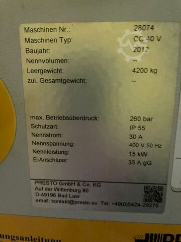 Ballenpresse PRESTO CC 40 V