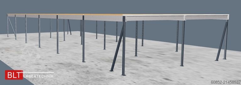 Storage platform 10x25m Lagerbühne , Belastung : 500kg/qm Unterkante: 3,0m , ca. 250qm Systembühne