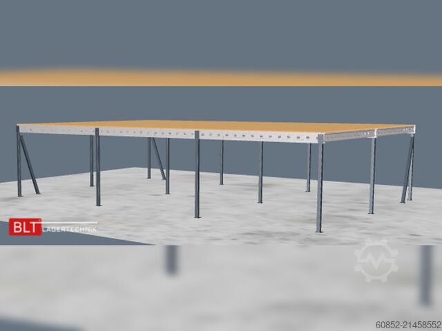 Storage platform 10x15m Lagerbühne , Belastung : 500kg/qm Unterkante: 3,0m , ca. 150qm Systembühne