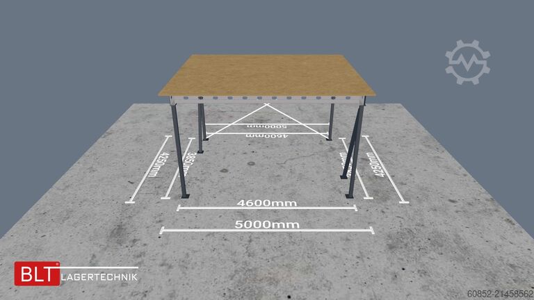 Storage platform 21,25 m² Lagerbühne , OK 300 cm 500 kg/m², sofort ab Lager
