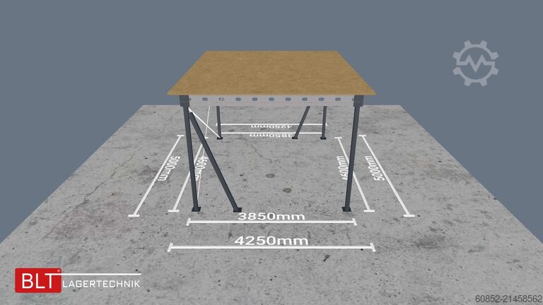 Storage platform 21,25 m² Lagerbühne , OK 300 cm 500 kg/m², sofort ab Lager