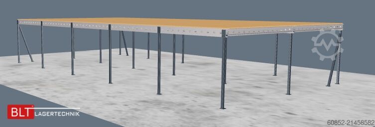 Storage platform 10x20m Lagerbühne , Belastung : 500kg/qm Unterkante: 3m ,ca. 200qm , Systembühne