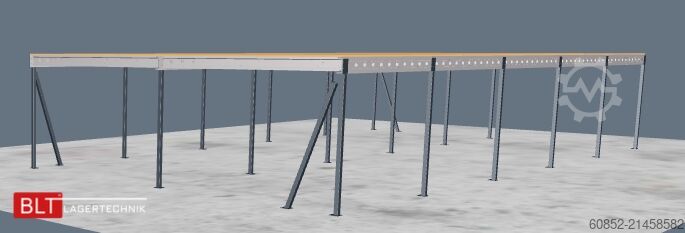 Storage platform 10x20m Lagerbühne , Belastung : 500kg/qm Unterkante: 3m ,ca. 200qm , Systembühne
