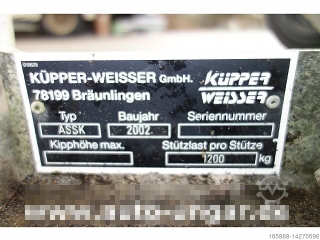 Road maintenance Küpper-Weisser Stützen Streuerstützen Gerätestützen Abstützung