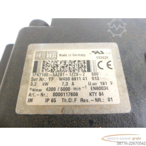 Control unit KUKA Stator für 1FK7100-5AZ91 Motor SN: YFW450691141013