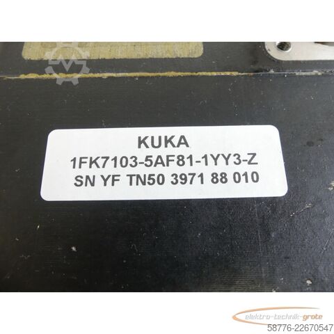 Control unit KUKA Stator für 1FK7103-5AF81 Motor SN: YFTN50397188010