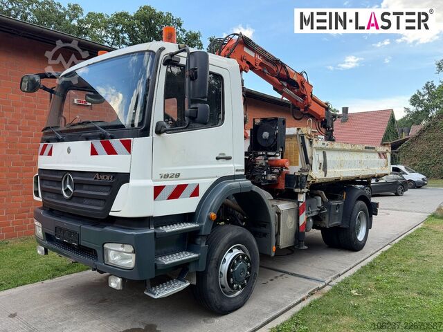 Dreiseitenkipper LKW MERCEDES-BENZ 1829 4x4 Atlas 120.2E 13m-1t 5+6 StK +FB