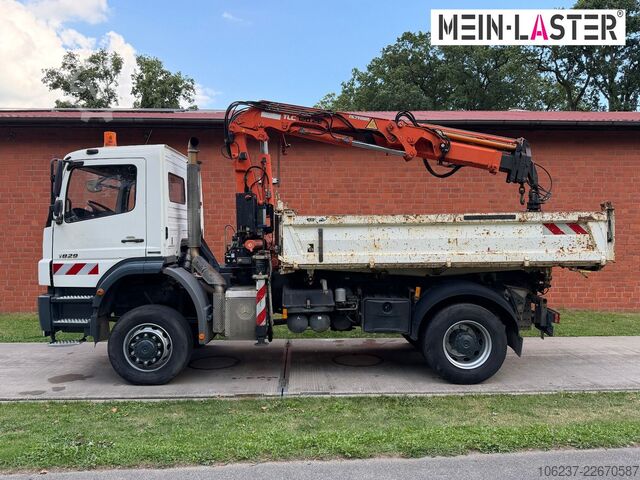Dreiseitenkipper LKW MERCEDES-BENZ 1829 4x4 Atlas 120.2E 13m-1t 5+6 StK +FB