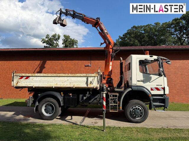 Dreiseitenkipper LKW MERCEDES-BENZ 1829 4x4 Atlas 120.2E 13m-1t 5+6 StK +FB