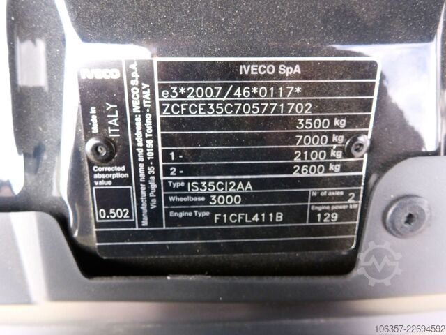 Transporter Fahrgestell IVECO Daily 35C18H D 3,0 lRd.3000,  Klima Autom Differ