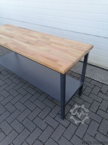 Workbench Work table Packing table Werkbank / Gesamtbreite: 1750 mm / Gesamttiefe: 600 mm / Gesamthöhe: 900 mm