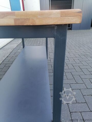 Workbench Work table Packing table Werkbank / Gesamtbreite: 1750 mm / Gesamttiefe: 600 mm / Gesamthöhe: 900 mm