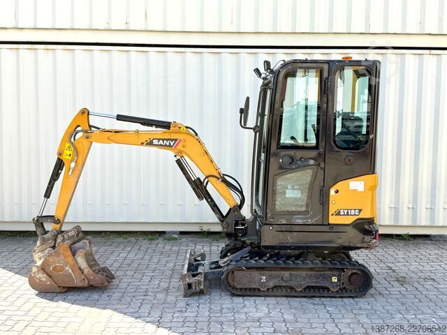 Minibagger SANY SY18C / 2022 BJ / 3 x Löffel