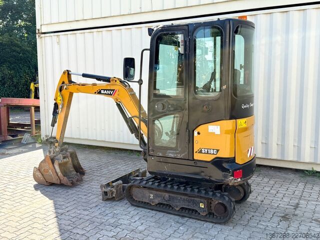 Minibagger SANY SY18C / 2022 BJ / 3 x Löffel