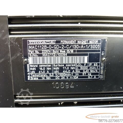 Steuerung Indramat MAC112B-0-GD-2-C/130-A-1/S005 SN:MAC112-10094 - ! -
