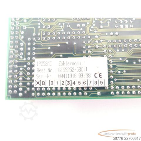 Komponente Siemens 6ES5252-5BC11 IP252MC Zählermodul Version A 3 SN 00411916