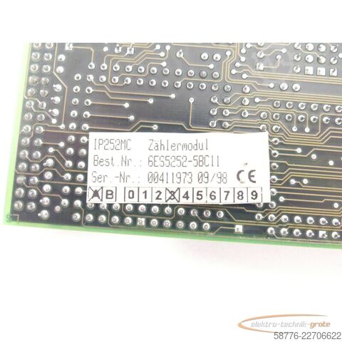 Komponente Siemens 6ES5252-5BC11 IP252MC Zählermodul Version A 3 SN 00411973