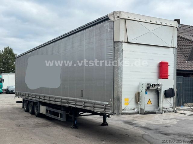 Open semitrailer with tarp SCHMITZ CARGOBULL SCS Mega Hubdach Edscha Lift Staplerhalterung