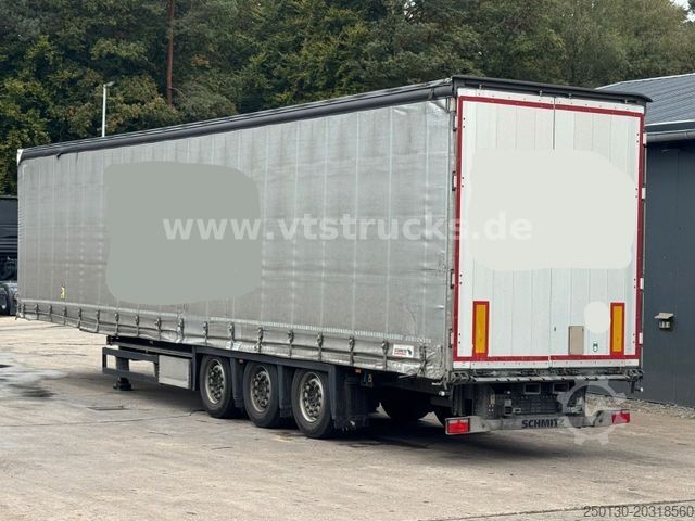 Open semitrailer with tarp SCHMITZ CARGOBULL SCS Mega Hubdach Edscha Lift Staplerhalterung